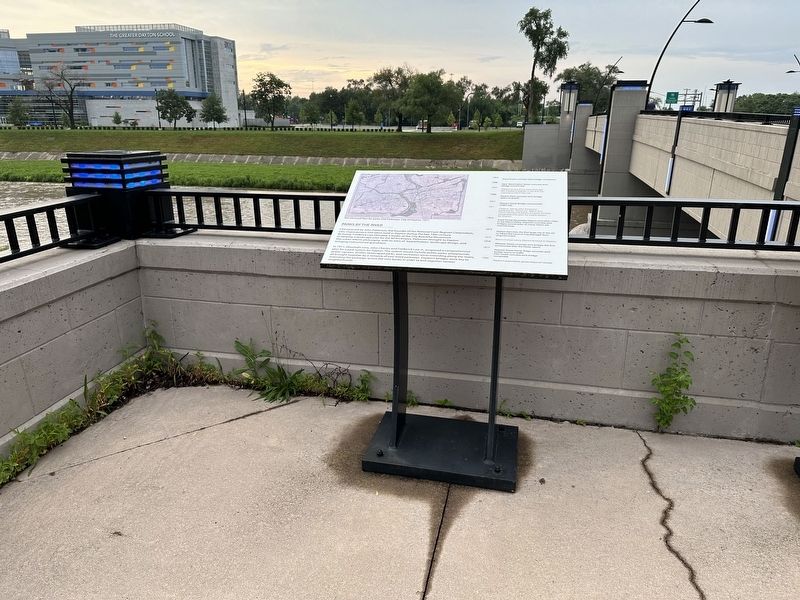 Parks by the River Marker - wide view image. Click for full size.