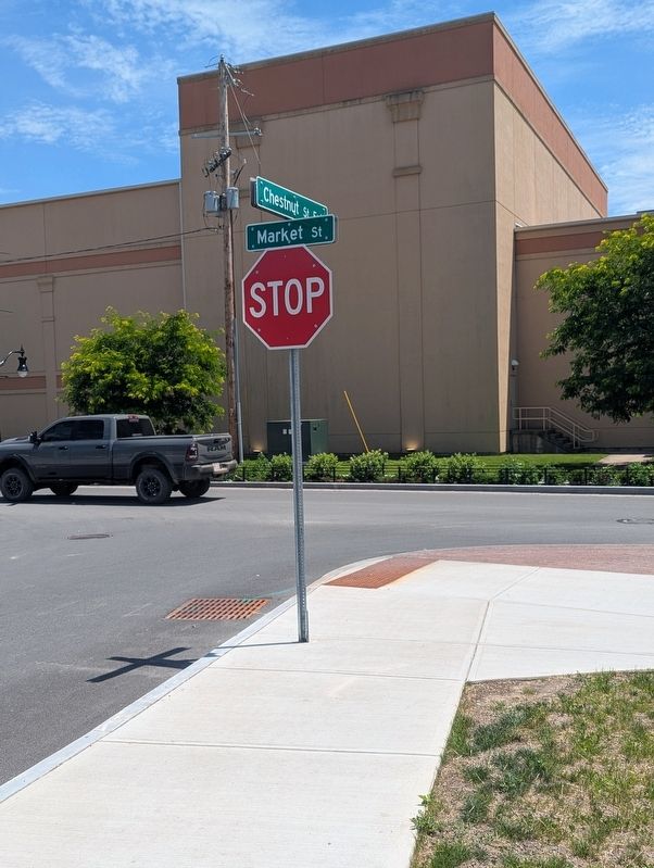 Ford Sales Marker near this stop sign image. Click for full size.