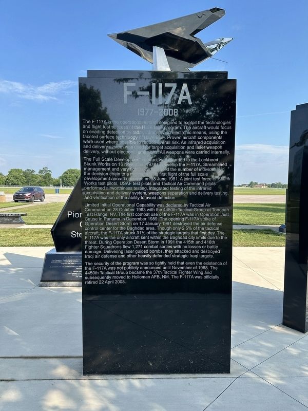 Pioneers of Stealth Marker - F-117A reverse image. Click for full size.