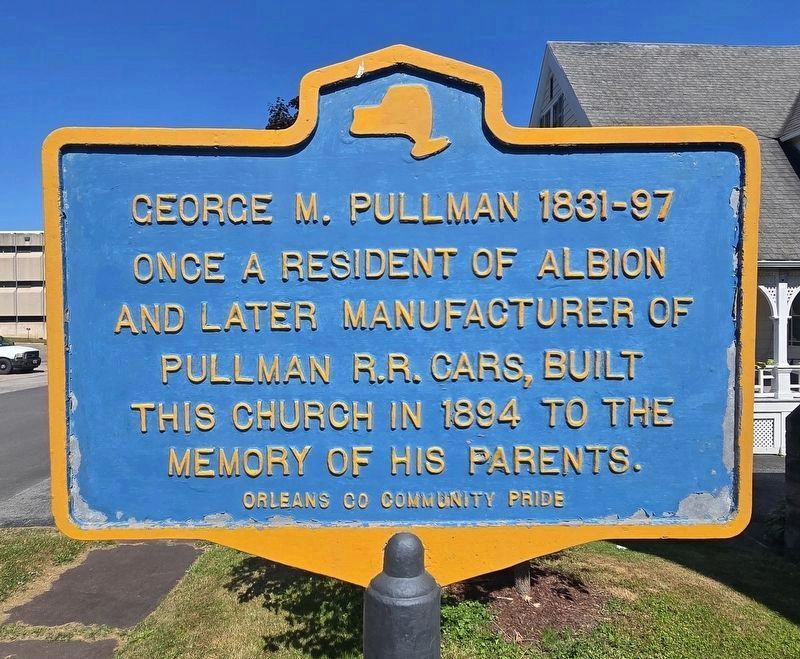 George M. Pullman 1831-97 Marker. Click for full size. George M. Pullman 1831-97 Marker image. Click for full size.