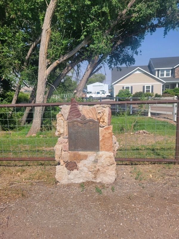 First Log House Marker. Click for full size. First Log House Marker image. Click for full size.