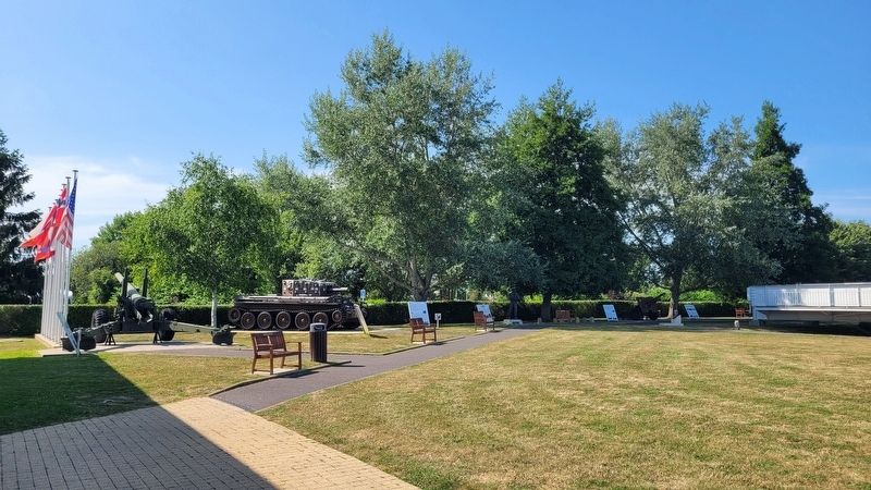 The view of the 5.5 Inch Gun on the museum grounds. Click for full size. The view of the 5.5 Inch Gun on the museum grounds image. Click for full size.