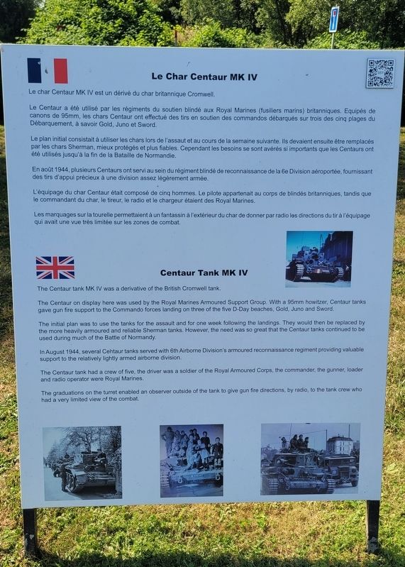 Le Char Centaur MK IV / Centaur Tank MK IV Marker. Click for full size. Le Char Centaur MK IV / Centaur Tank MK IV Marker image. Click for full size.