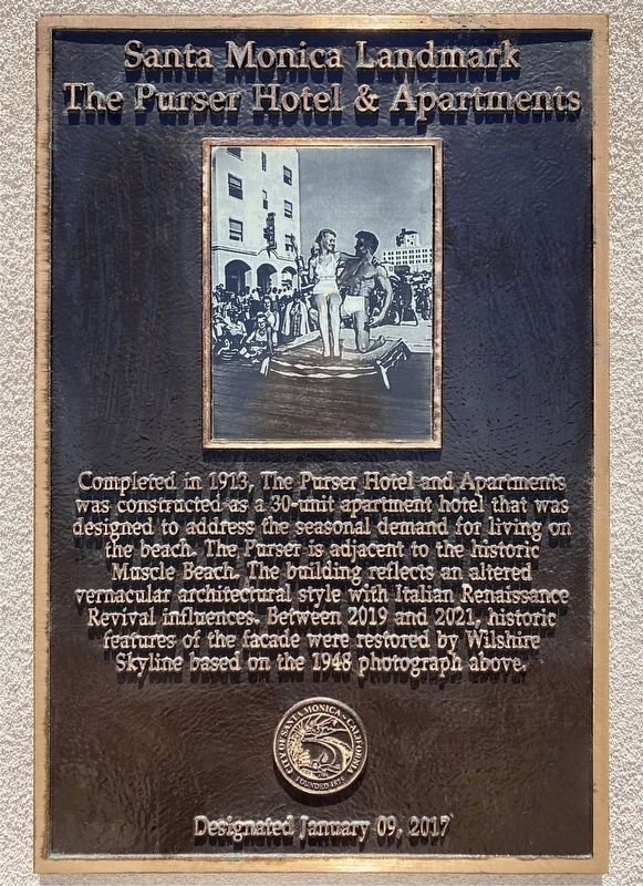 Purser Hotel Marker. Click for full size. Purser Hotel Marker image. Click for full size.