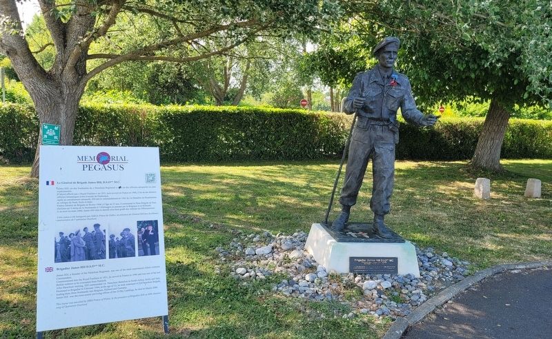 Brigadier James Hill statue and Marker. Click for full size. Brigadier James Hill statue and Marker image. Click for full size.