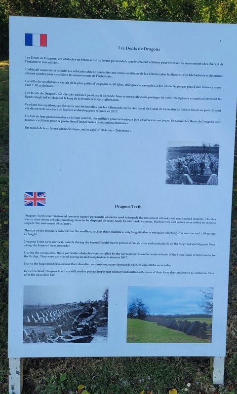Les Dents de Dragons / Dragons Teeth Marker. Click for full size. Les Dents de Dragons / Dragons Teeth Marker image. Click for full size.