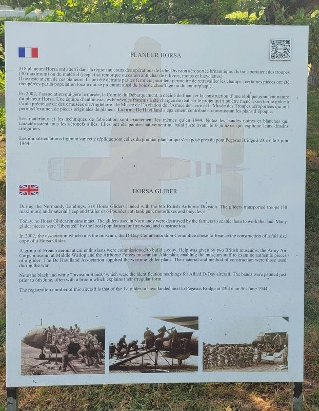 Horsa Glider Marker. Click for full size. Horsa Glider Marker image. Click for full size.