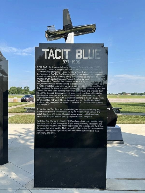Pioneers of Stealth Marker - Tacit Blue reverse image. Click for full size.