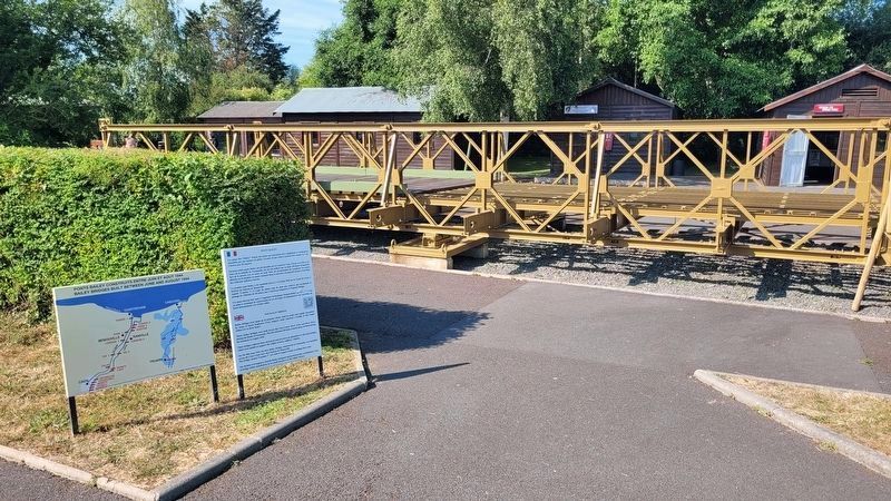 The Bailey Bridge and Marker. Click for full size. The Bailey Bridge and Marker image. Click for full size.