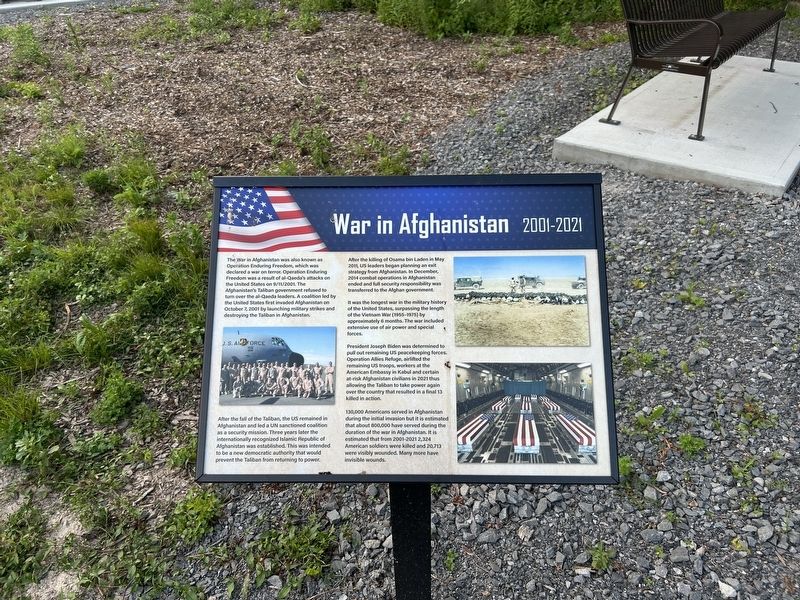 War in Afghanistan Marker image. Click for full size.