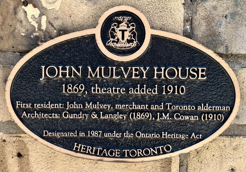 John Mulvey House Marker. Click for full size. John Mulvey House Marker image. Click for full size.