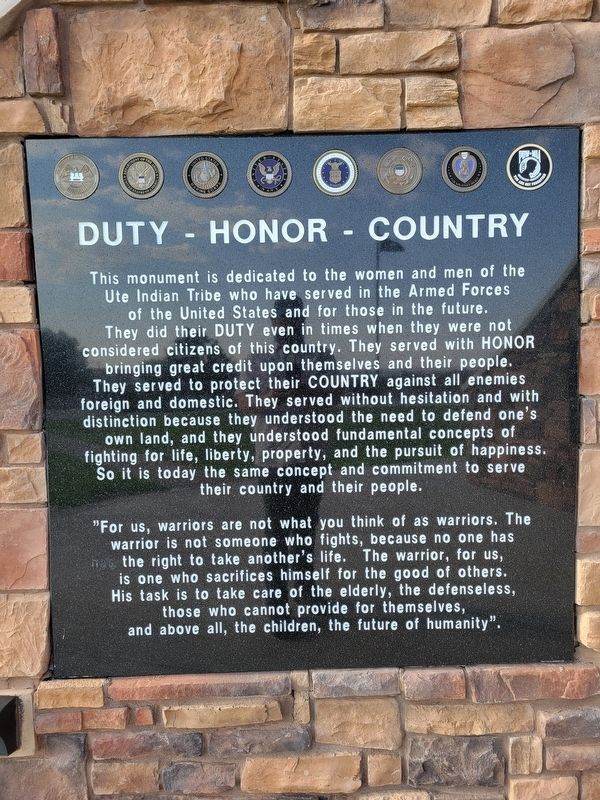 Duty - Honor - Country Marker image. Click for full size.