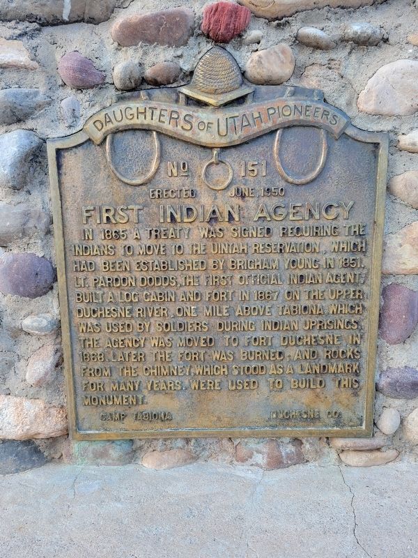 First Indian Agency Marker. Click for full size. First Indian Agency Marker image. Click for full size.