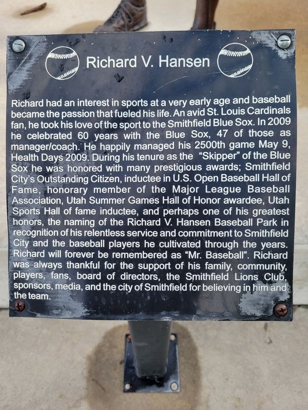 Richard V. Hansen Marker image. Click for full size.