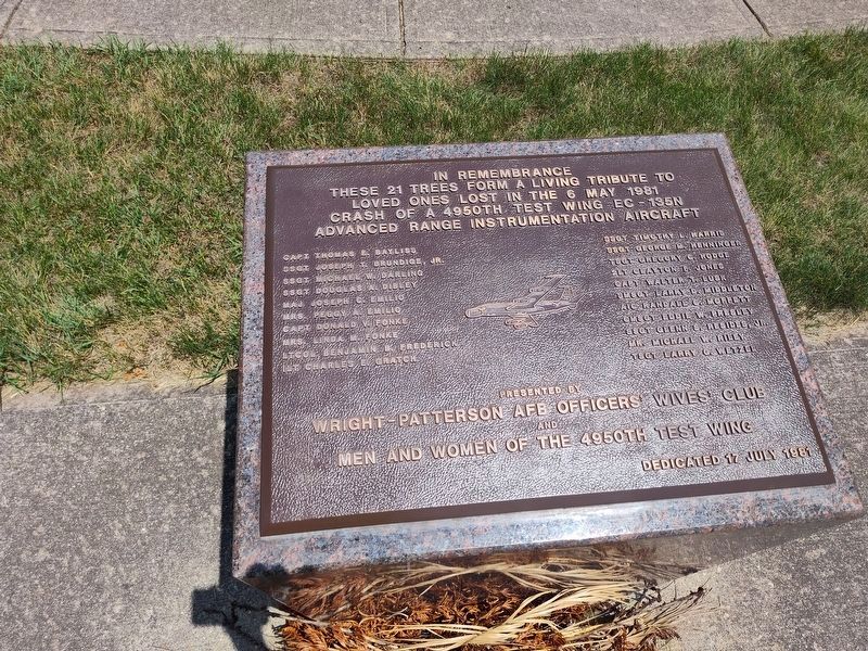 4950th Test Wing Crash Memorial. Click for full size. 4950th Test Wing Crash Memorial image. Click for full size.