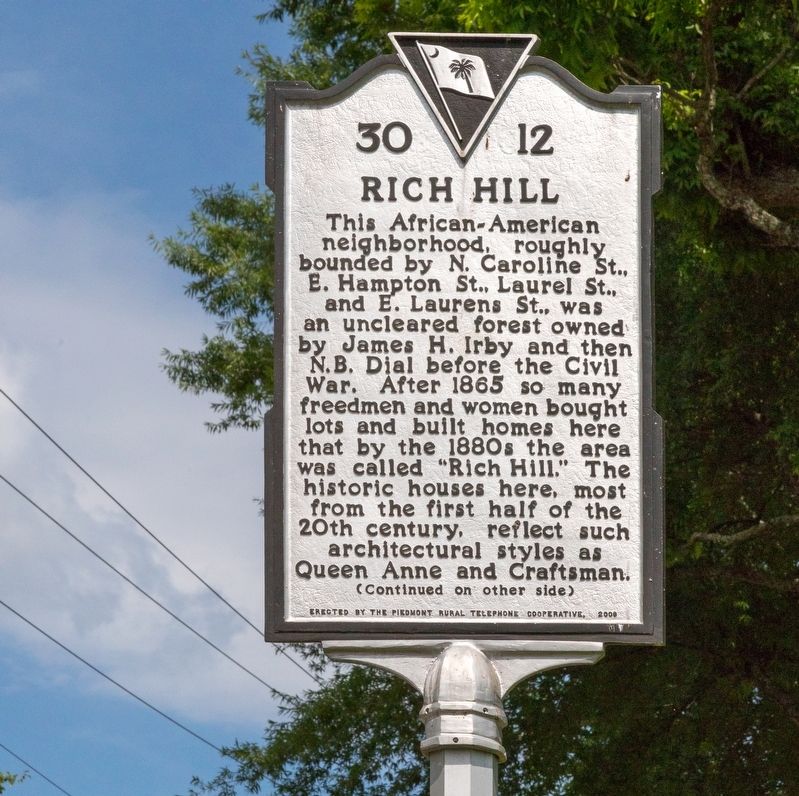 Rich Hill Marker, Side One image. Click for full size.
