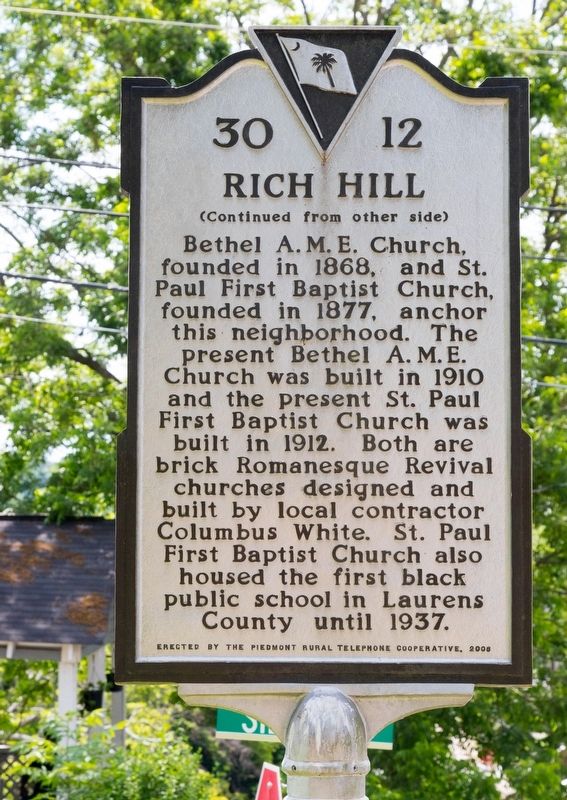 Rich Hill Marker, Side Two image. Click for full size.