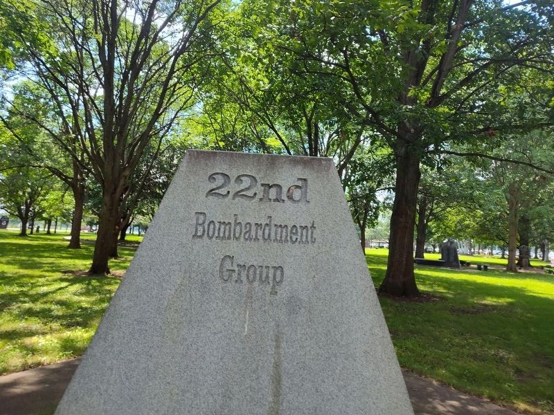 22nd Bombardment Group (M) & (H) Marker. Click for full size. 22nd Bombardment Group (M) & (H) Marker image. Click for full size.