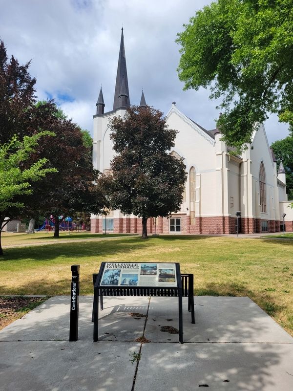 Wellsville Tabernacle Marker image. Click for full size.