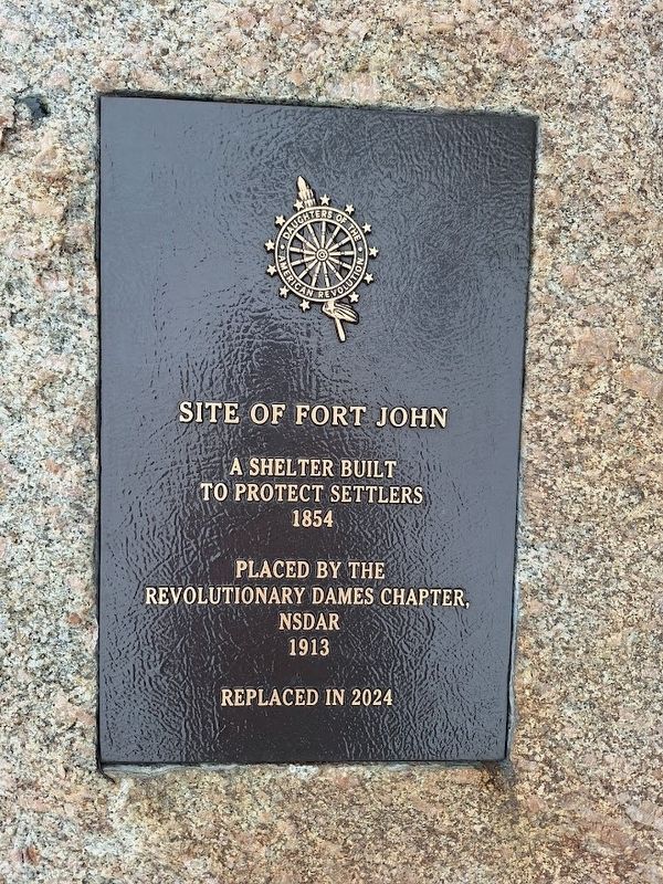 Site of Fort John Marker. Click for full size. Site of Fort John Marker image. Click for full size.