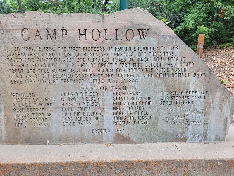 Camp Hollow Marker. Click for full size. Camp Hollow Marker image. Click for full size.