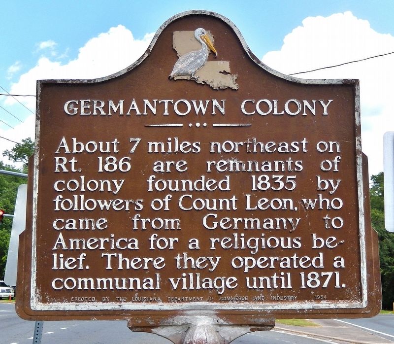 Germantown Colony Marker. Click for full size. Germantown Colony Marker image. Click for full size.