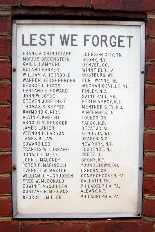 Lest We Forget image. Click for full size.