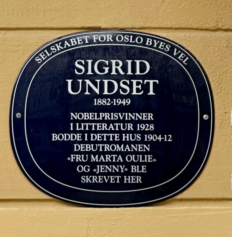 Sigrid Undset Marker. Click for full size. Sigrid Undset Marker image. Click for full size.