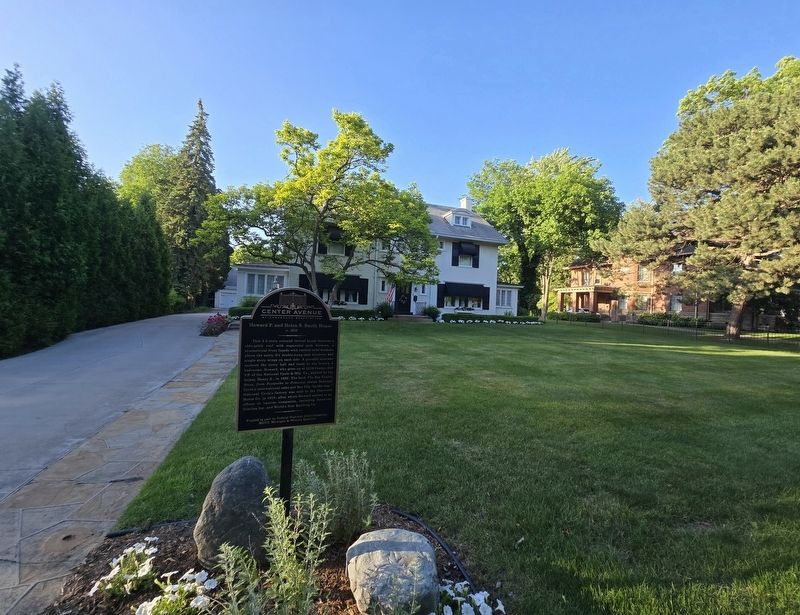 Howard F. and Helen S. Smith House and Marker image. Click for full size.