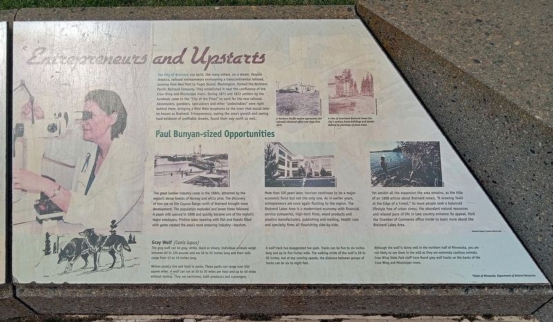 Entrepreneurs and Upstarts Marker. Click for full size. Entrepreneurs and Upstarts Marker image. Click for full size.