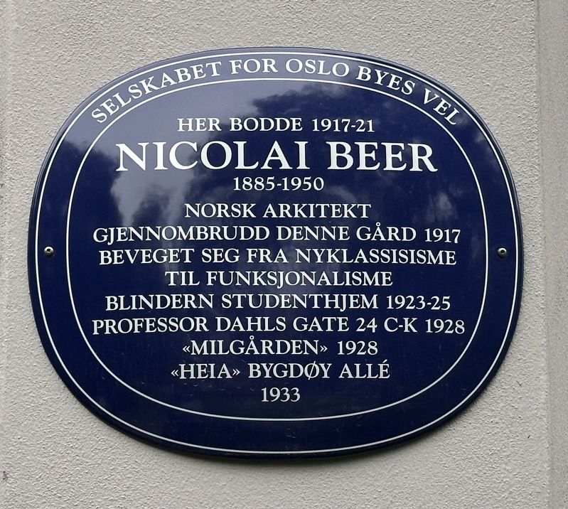 Nicolai Beer Marker. Click for full size. Nicolai Beer Marker image. Click for full size.