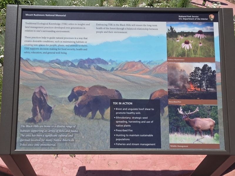 Traditional Ecological Knowledge Marker. Click for full size. Traditional Ecological Knowledge Marker image. Click for full size.