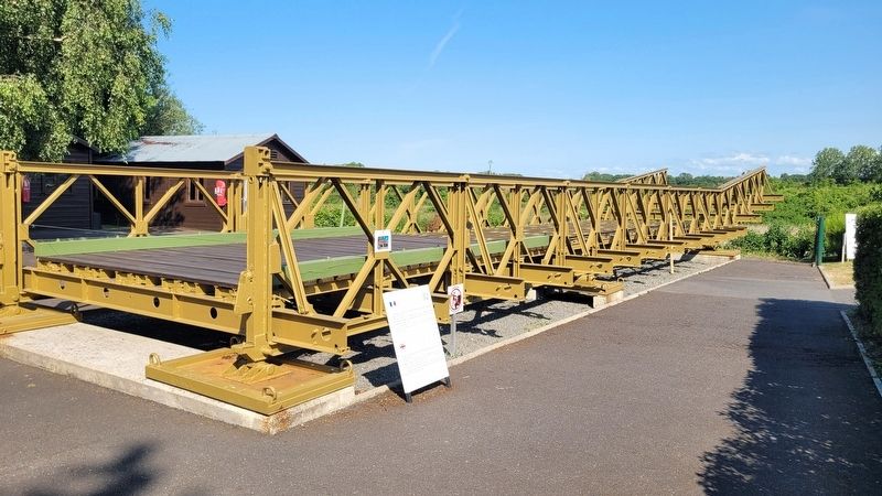 This Bailey bridge and Marker. Click for full size. This Bailey bridge and Marker image. Click for full size.