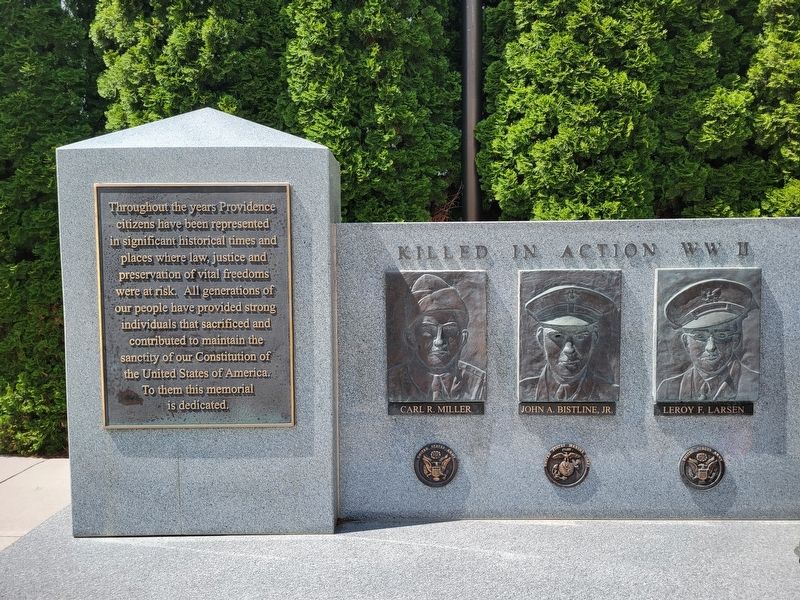 Killed in Action WWII Marker image. Click for full size.