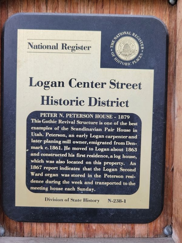 Peter N. Peterson House - 1879 Marker image. Click for full size.