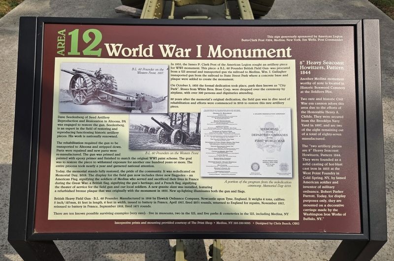 World War I Monument image. Click for full size.