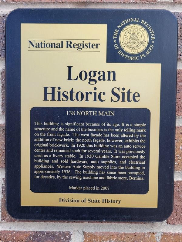 138 North Main Marker. Click for full size. 138 North Main Marker image. Click for full size.