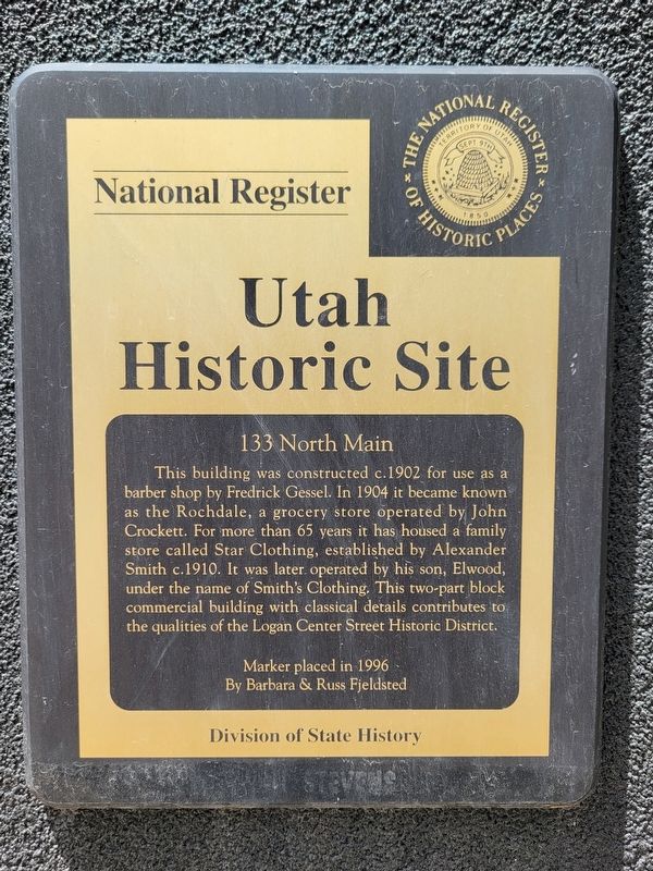 133 North Main Marker. Click for full size. 133 North Main Marker image. Click for full size.