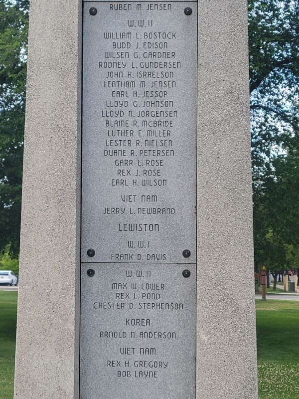 Cache Valley Veterans Memorial. Click for full size. Cache Valley Veterans Memorial image. Click for full size.