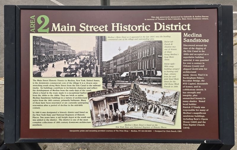 Main Street Historic District Marker image. Click for full size.