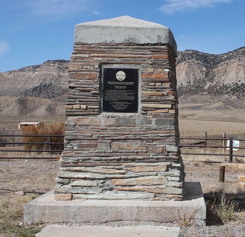 Ute Indians at the Battle of Milk Creek image. Click for full size.