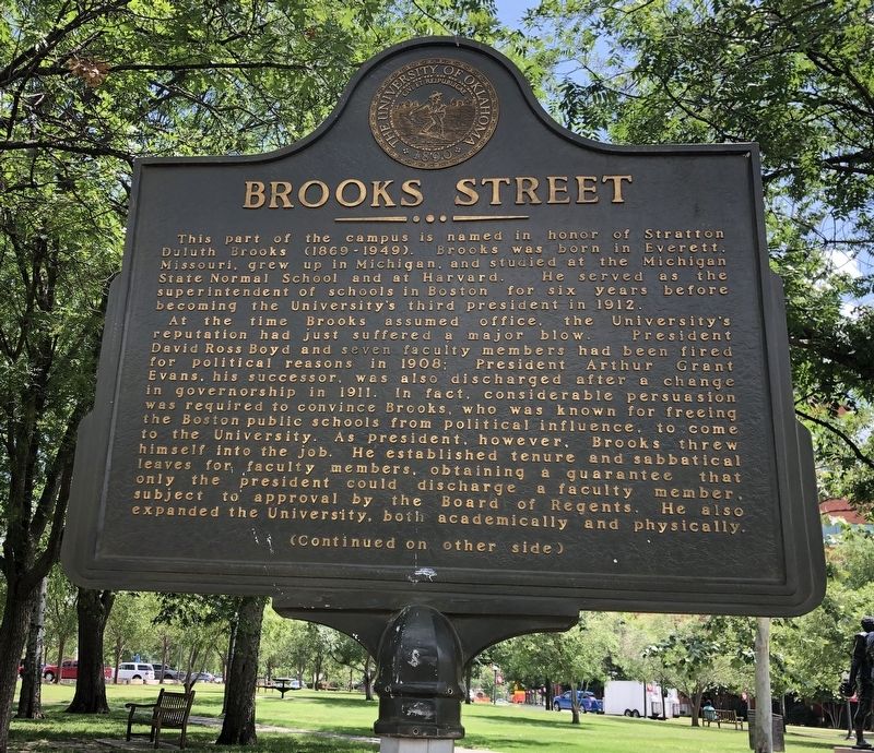 Brooks Street Marker, Side One image. Click for full size.