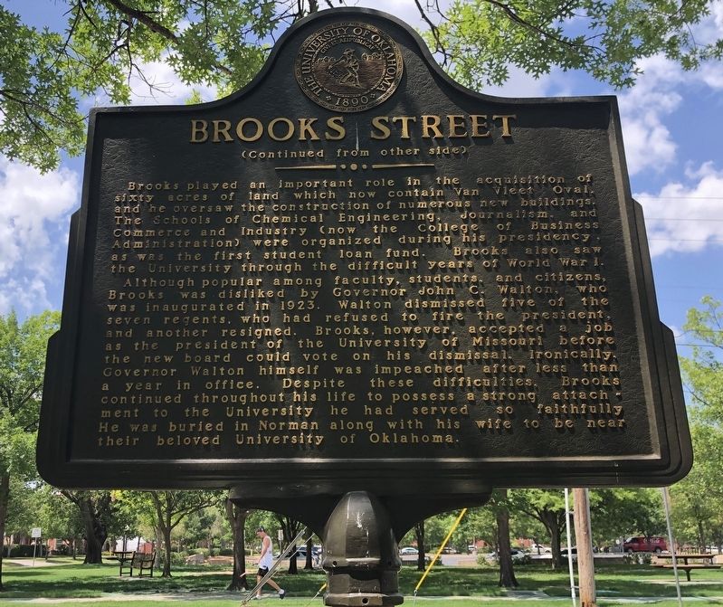 Brooks Street Marker, Side Two image. Click for full size.