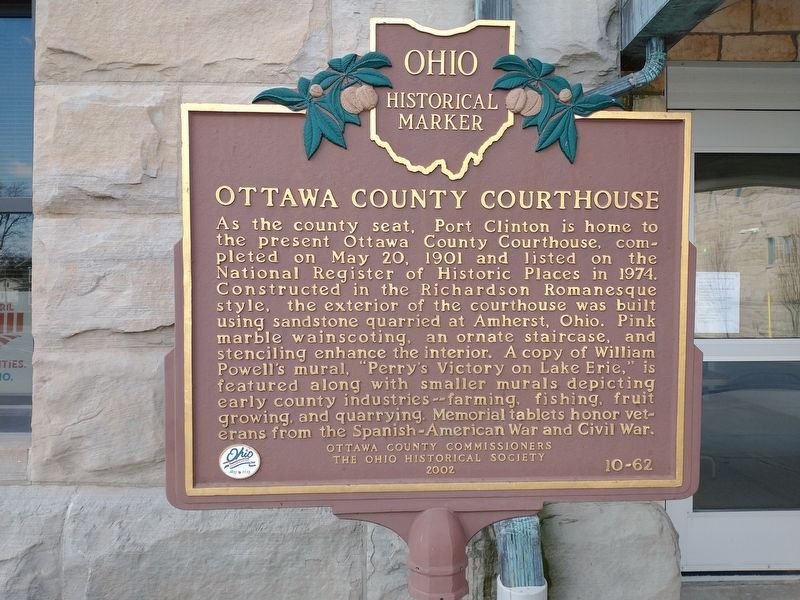 Ottawa County Courthouse Marker. Click for full size. Ottawa County Courthouse Marker image. Click for full size.