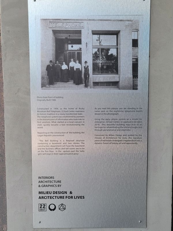 22 East Center Marker image. Click for full size.