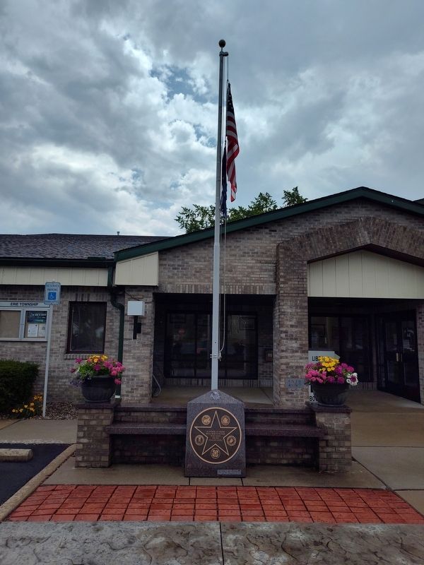Erie Township Veterans Memorial. Click for full size. Erie Township Veterans Memorial image. Click for full size.