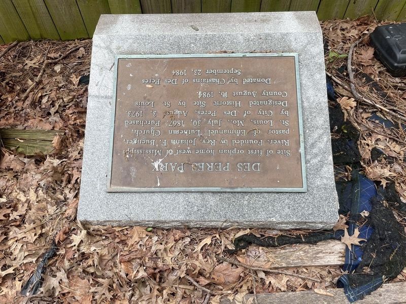 Des Peres Park Marker. Click for full size. Des Peres Park Marker image. Click for full size.
