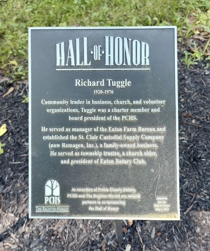 Richard Tuggle Marker. Click for full size. Richard Tuggle Marker image. Click for full size.