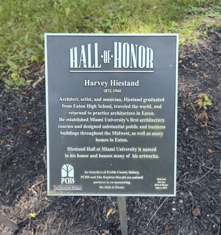 Harvey Hiestand Marker. Click for full size. Harvey Hiestand Marker image. Click for full size.