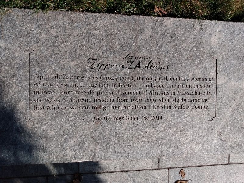 Zipporah Potter Atkins Marker. Click for full size. Zipporah Potter Atkins Marker image. Click for full size.